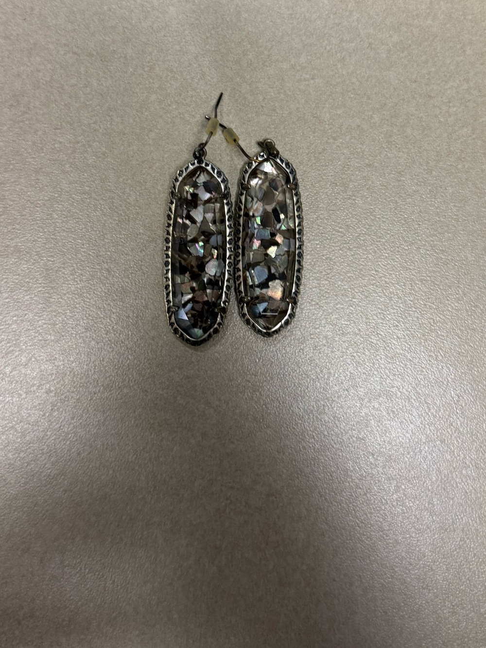 Kendra Scott Silver Mosaic Elle Drop Earrings